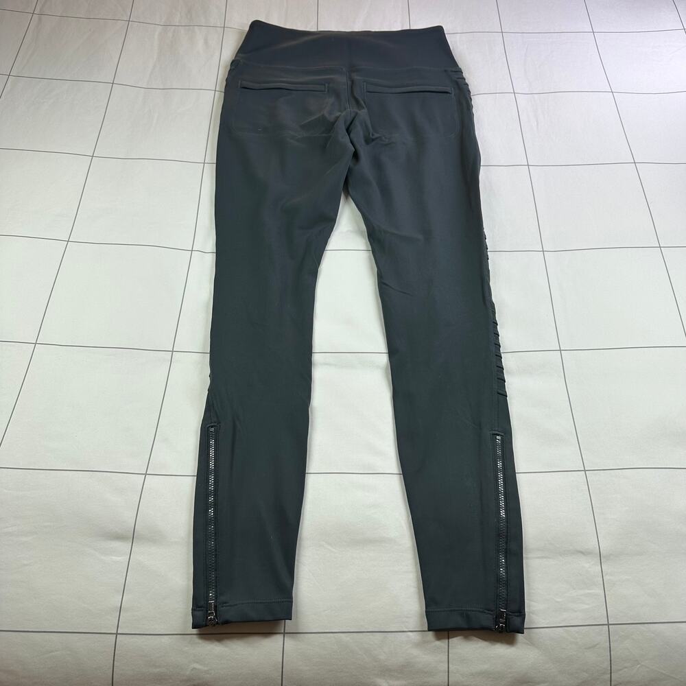 Athleta Leggings Womens Small Blue Gray Delancey Moto Travel Modern City Active - Picture 4 of 12